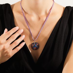 Murano-Glass-Statement-Necklace---Lykia-Jewelry